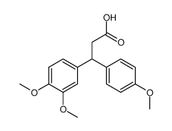 3-(3,4-dimethoxyphenyl)-3-(4-methoxyphenyl)propionic acid Structure