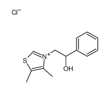 2-(4,5-dimethyl-1,3-thiazol-3-ium-3-yl)-1-phenylethanol,chloride Structure