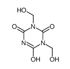 1,3-bis(hydroxymethyl)-1,3,5-triazinane-2,4,6-trione结构式