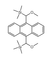 9,10-bis[methoxy(trimethylsilyl)methyl]anthracene结构式