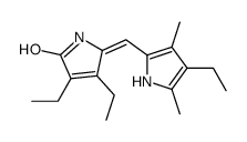 (5Z)-3,4-diethyl-5-[(4-ethyl-3,5-dimethyl-1H-pyrrol-2-yl)methylidene]pyrrol-2-one结构式