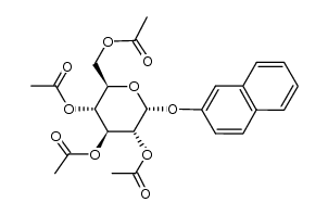 [2]naphthyl-(tetra-O-acetyl-α-D-glucopyranoside) Structure