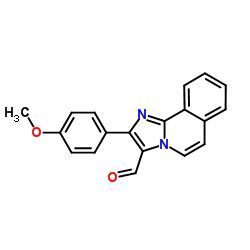 2-(4-Methoxyphenyl)imidazo[2,1-a]isoquinoline-3-carbaldehyde结构式