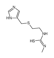 1-[2-(1H-imidazol-5-ylmethylsulfanyl)ethyl]-3-methylthiourea结构式