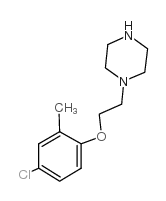 1-[2-(4-chloro-2-methylphenoxy)ethyl]piperazine Structure