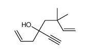 4-ethynyl-6,6-dimethylocta-1,7-dien-4-ol结构式