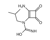 (9CI)-N-(2-氨基-3,4-二氧代-1-环丁-1-基)-N-(2-甲基丙基)-脲结构式