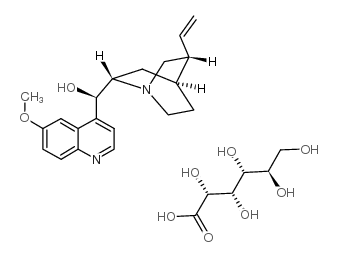 D-gluconic acid, compound with (8alpha,9R)-6'-methoxycinchonan-9-ol (1:1)结构式