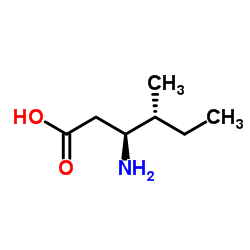 (3S,4R)-3-Amino-4-methylhexanoic acid结构式