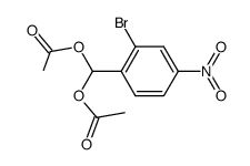 (2-bromo-4-nitrophenyl)methylene diacetate结构式