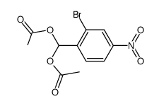 (2-bromo-4-nitrophenyl)methylene diacetate Structure