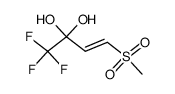 1,1,1-trifluoro-4-(methylsulfonyl)but-3-ene-2,2-diol Structure