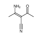 2-acetyl-3-aminobut-2-enenitrile结构式