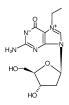 7-Ethyl-2'-deoxyguanosine Structure