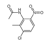 acetic acid-(3-chloro-2-methyl-6-nitro-anilide) Structure