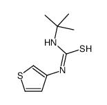 1-tert-butyl-3-thiophen-3-ylthiourea Structure