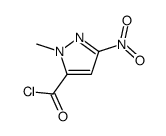 1H-Pyrazole-5-carbonyl chloride, 1-methyl-3-nitro- (9CI) structure