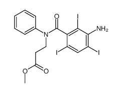 methyl N-(3-amino-2,4,6-triiodobenzoyl)-N-phenyl-beta-alaninate picture