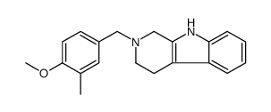 2-[(4-methoxy-3-methylphenyl)methyl]-1,3,4,9-tetrahydropyrido[3,4-b]indole结构式