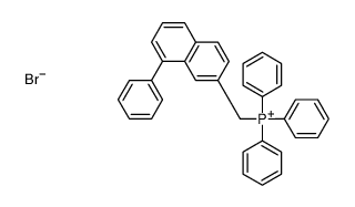 triphenyl-[(8-phenylnaphthalen-2-yl)methyl]phosphanium,bromide结构式