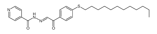 N-[(E)-[2-(4-dodecylsulfanylphenyl)-2-oxoethylidene]amino]pyridine-4-carboxamide Structure