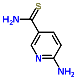 2-氨基吡啶-5-硫代甲酰胺结构式