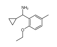 Benzenemethanamine, alpha-cyclopropyl-2-ethoxy-5-methyl- (9CI) Structure