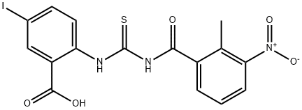 5-iodo-2-[[[(2-methyl-3-nitrobenzoyl)amino]thioxomethyl]amino]-benzoic acid picture