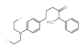Benzenebutanamide, 4-[bis (2-chloroethyl)amino]-N-methyl-N-phenyl-结构式
