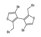 4-bromo-3-[4-bromo-2-(bromomethyl)thiophen-3-yl]-2-(bromomethyl)thiophene结构式