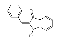 1H-Inden-1-one,3-bromo-2,3-dihydro-2-(phenylmethylene)- structure