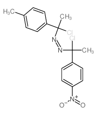 Diazene,[1-chloro-1-(4-methylphenyl)ethyl][1-chloro-1-(4-nitrophenyl)ethyl]- (9CI) structure