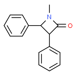 1-Methyl-3,4-diphenylazetidin-2-one Structure