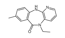 5-ethyl-8-methyl-5,11-dihydro-benzo[e]pyrido[3,2-b][1,4]diazepin-6-one Structure