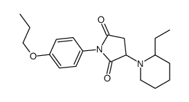 3-(2-ethylpiperidin-1-yl)-1-(4-propoxyphenyl)pyrrolidine-2,5-dione Structure