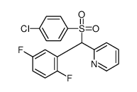 2-[(4-chlorophenyl)sulfonyl-(2,5-difluorophenyl)methyl]pyridine结构式