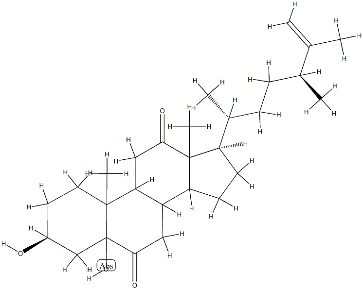 3β,5-Dihydroxy-5α-ergost-25-ene-6,12-dione structure