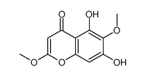 5,7-dihydroxy-2,6-dimethoxychromen-4-one结构式