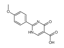 1,4-dihydro-2-(4-methoxyphenyl)-4-oxo-5-pyrimidinecarboxylic acid结构式
