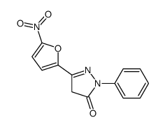 5-(5-nitrofuran-2-yl)-2-phenyl-4H-pyrazol-3-one Structure