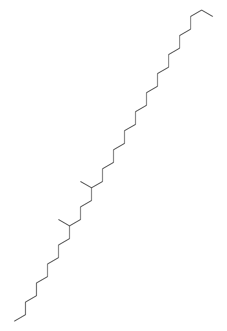 11,15-dimethylpentatriacontane Structure