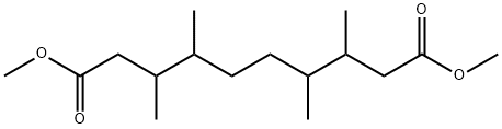 3,4,7,8-Tetramethyldecanedioic acid dimethyl ester Structure