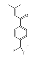 3-methyl-1-[4-(trifluoromethyl)phenyl]but-2-en-1-one结构式