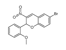 6-Bromo-2-(2-methoxyphenyl)-3-nitro-2H-1-benzopyran结构式