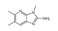 2-AMINO-3,5,6-TRIMETHYLIMIDAZO(4,5-B)PYRIDINE结构式