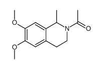 1-(6,7-dimethoxy-1-methyl-3,4-dihydroisoquinolin-2(1H)-yl)ethanone Structure