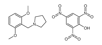 1-[(2,6-dimethoxyphenyl)methyl]pyrrolidine,2,4,6-trinitrophenol Structure