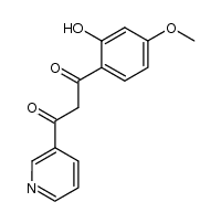 1-(2-hydroxy-4-methoxyphenyl)-3-(3-pyridyl)propan-1,3-dione结构式