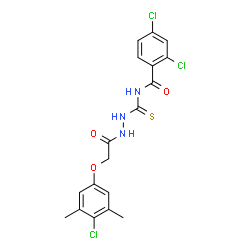 2,4-dichloro-N-({2-[(4-chloro-3,5-dimethylphenoxy)acetyl]hydrazino}carbonothioyl)benzamide picture