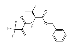 (S)-3-methyl-2-(2-trifluoromethyl-acryloylamino)-butyric acid benzyl ester Structure